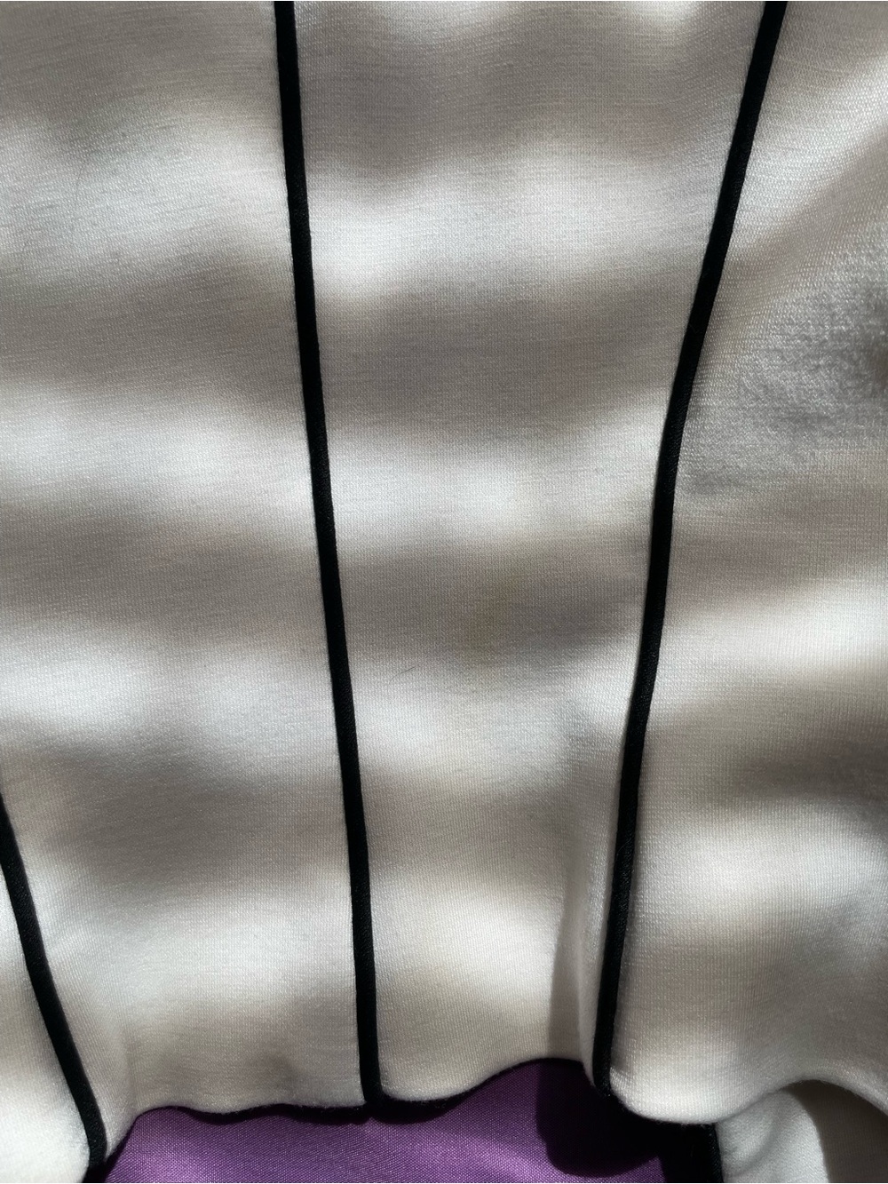 H&M White Jacket with Black Contrast Piping - Picture 10 of 11